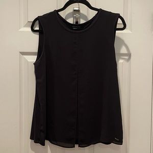 AX Armani Exchange Jersey Blouse with Chiffon Top - Size Large